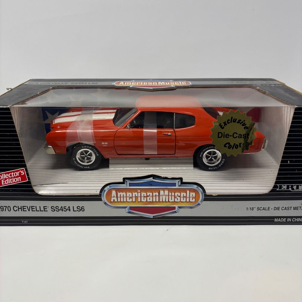 1970 Chevrolet Chevelle SS454 LS6 Orange Exclusive Color 1:18 ERTL Diecast - Picture 2 of 14